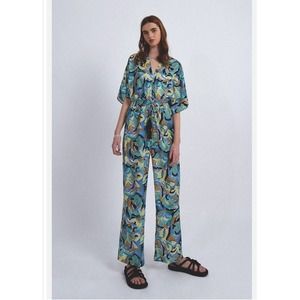 Lili Sidonio molly‎ bracken Mixed Print Jumpsuit size Medium New